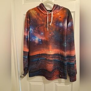 Into The AM Mens Galaxy Hoodie